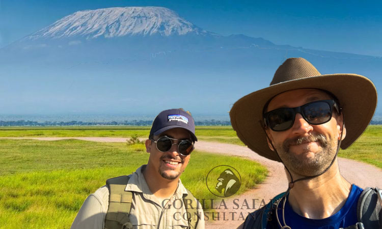 visitors enjoy the beautiful views of Amboseli National Park