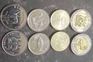Uganda Currency in coins