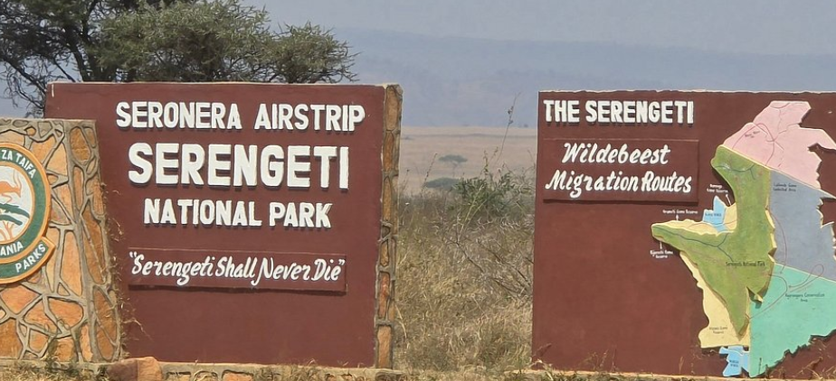 open gates of serengeti national park,Tanzania