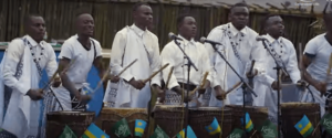 a group of Rwanda natives entertain visitors on 20th Kwita Izina ceremony 2024