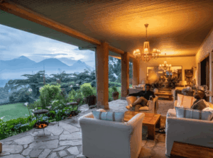 Scenic sightseeing at the Wilderness Sabyinyo Lodge, Volcanoes National Park,Rwanda.